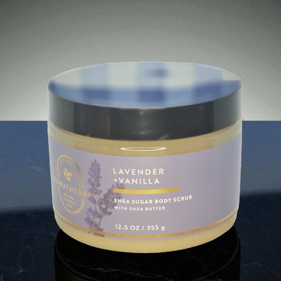 🆕Bath & Body Works Aromatherapy Lavender + Vanilla Body Scrub-BUNDLE & SAVE - Picture 1 of 4